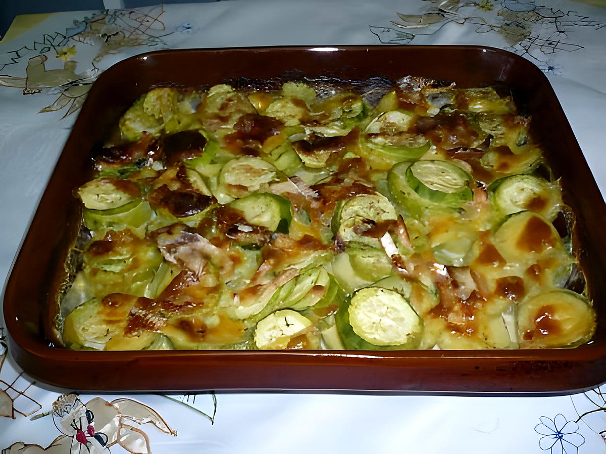 recette COURGETTES RACLETTE/CAMEMBERT