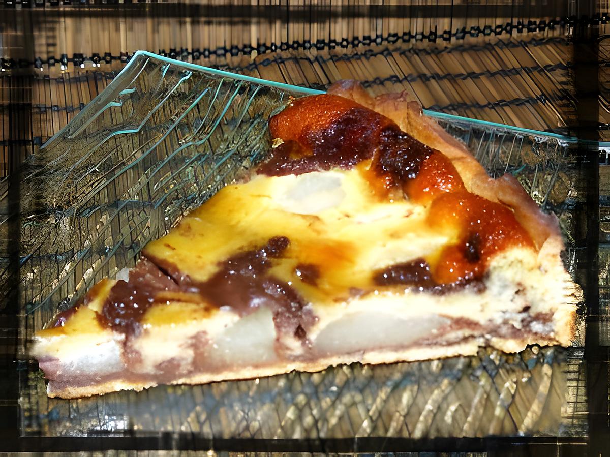 recette Tarte poires-chocolat