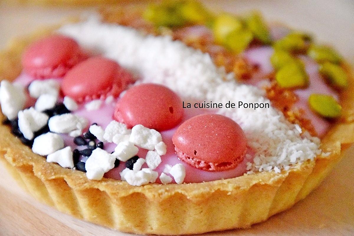 recette Une tartelette bien habillée, de rose vêtue