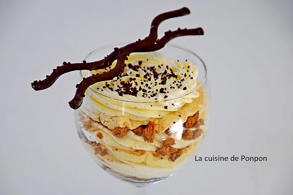recette Verrine de crème dulcey, vanille et spéculoos