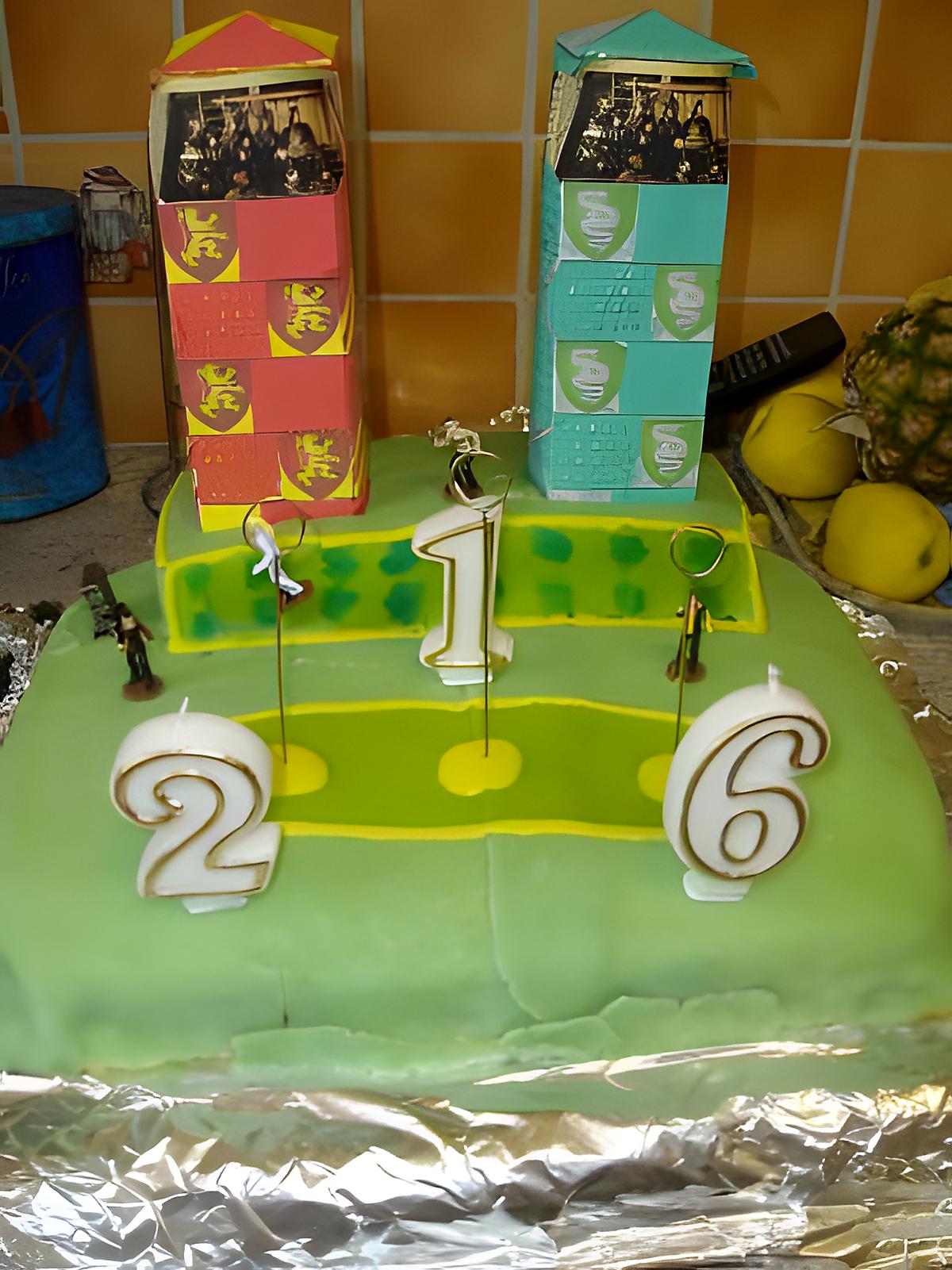 recette gâteau terrain de quidditch