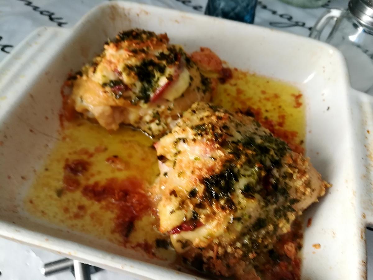 recette Poulet gratiné façon Orloff