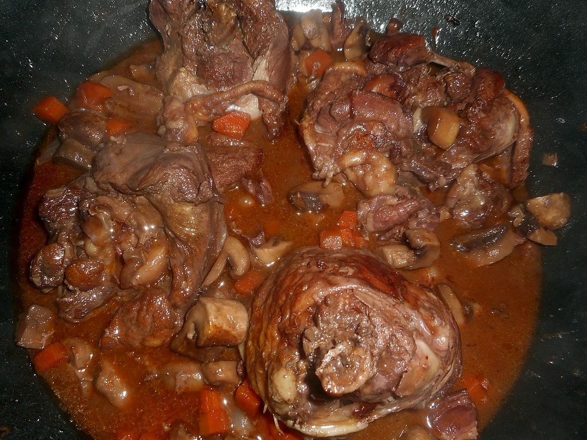 recette Bourguignon de Dinde