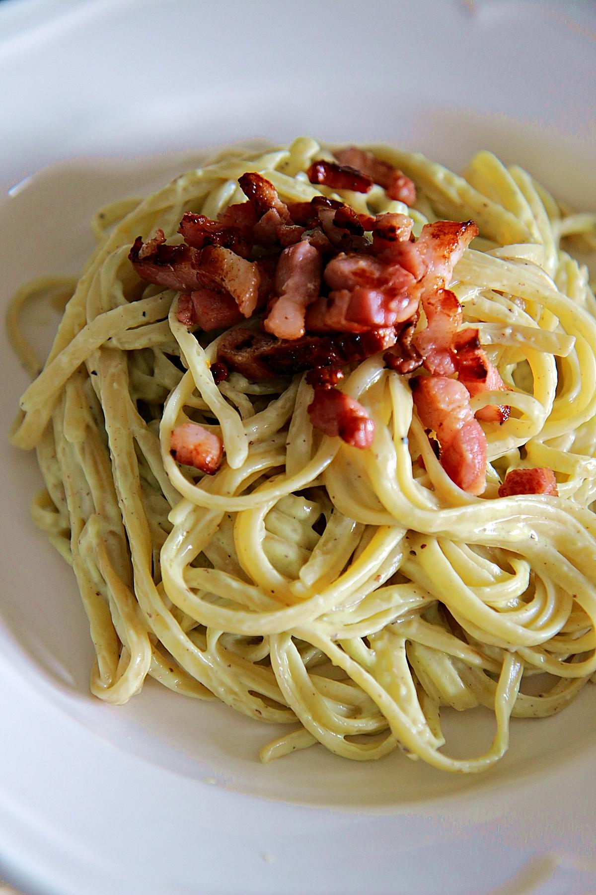 recette Carbonara sauce Avocat