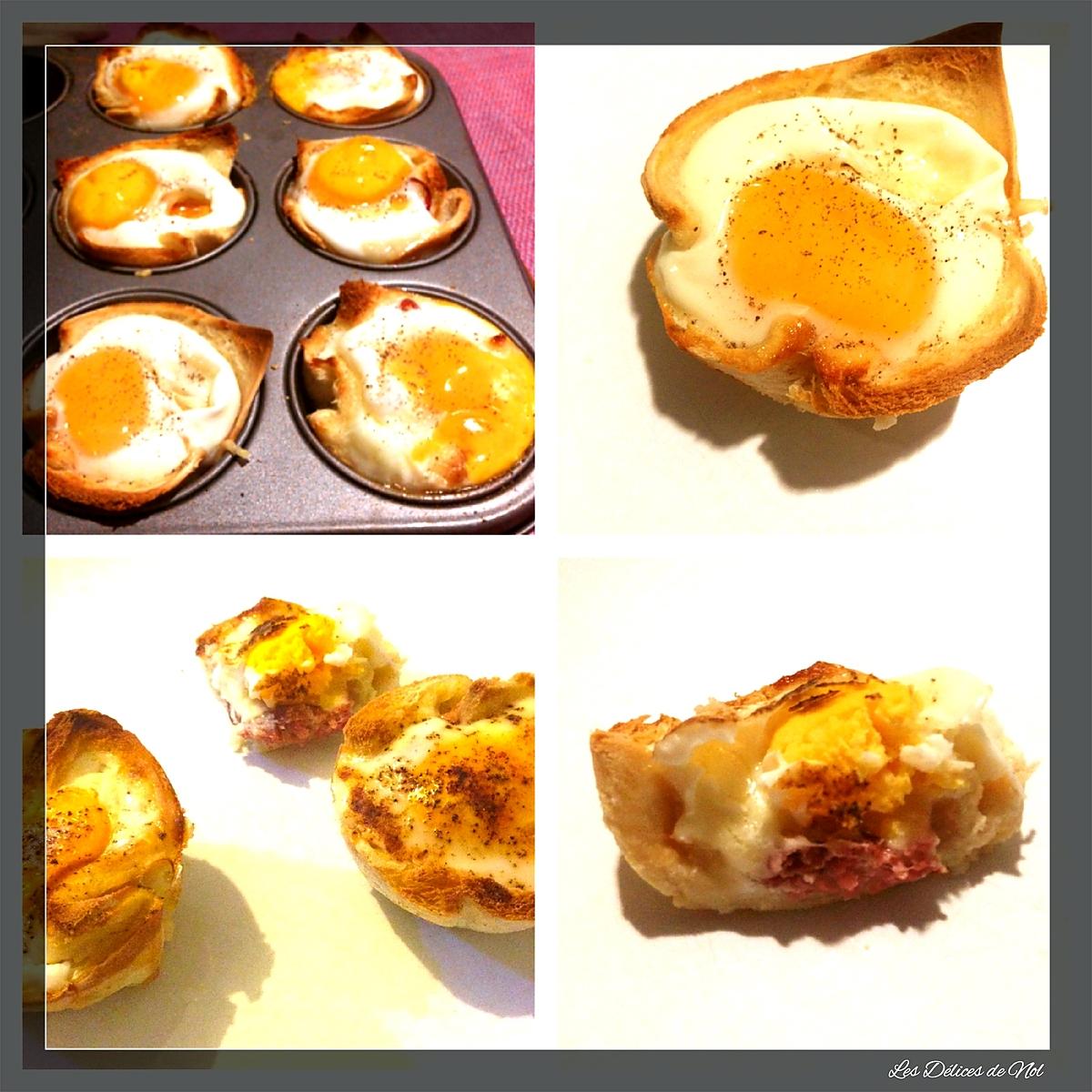 recette Croque revisité (Muffins Croque Monsieur)