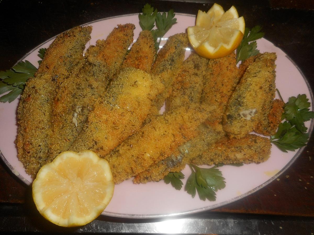 recette Sardines croutillantes à la semoule