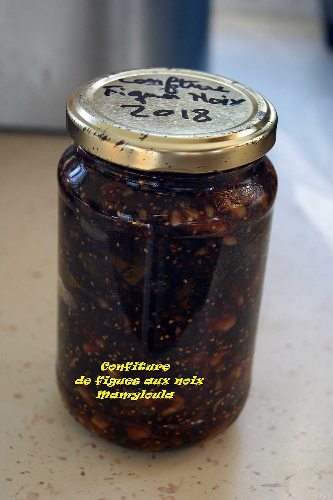 Recette de Confiture de figues aux noix
