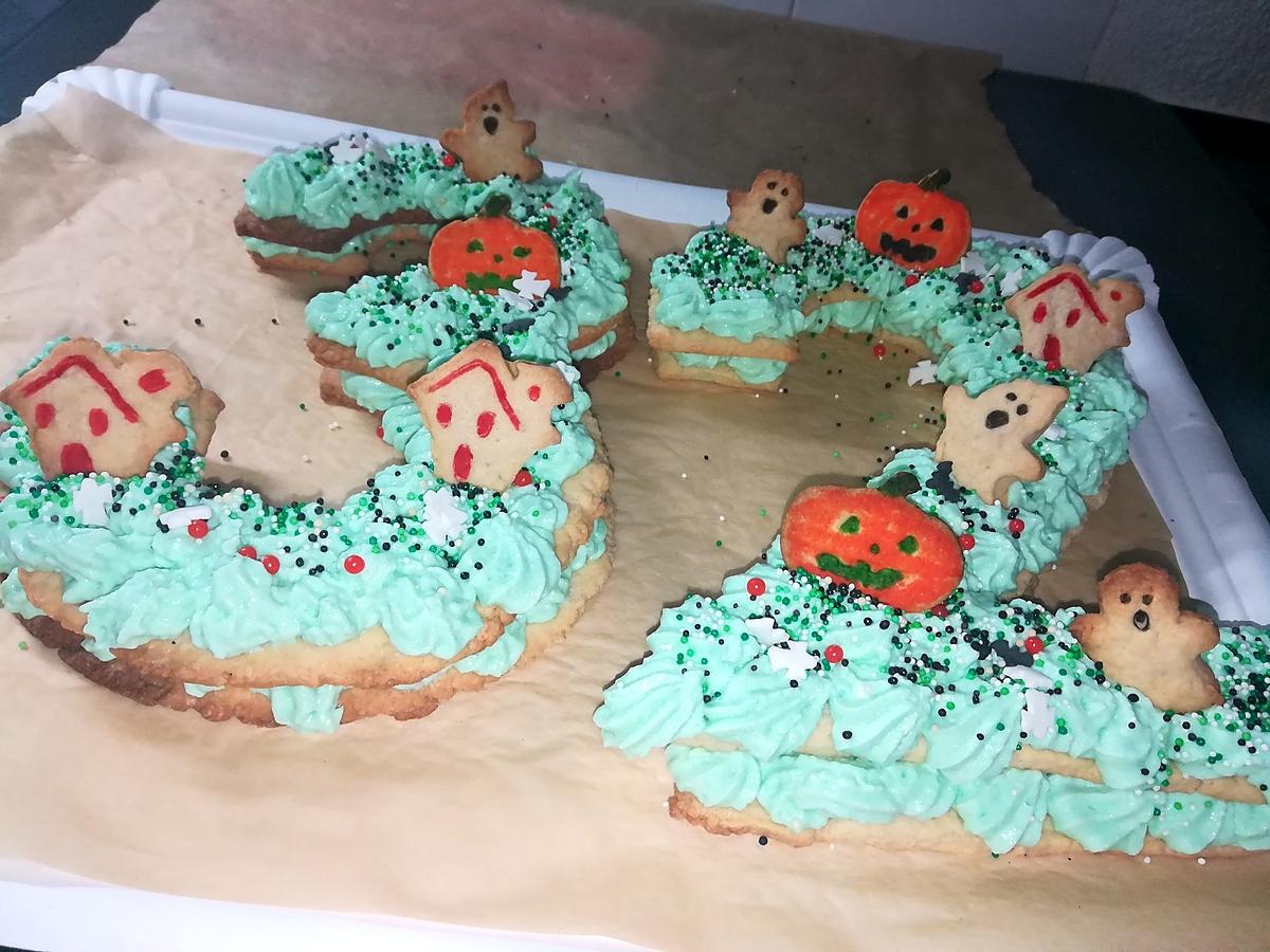 recette Number cake Halloween