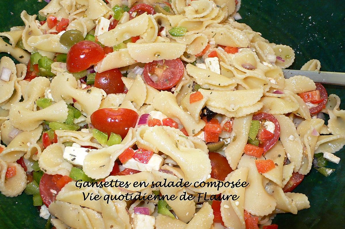 recette Gansettes en salade composée