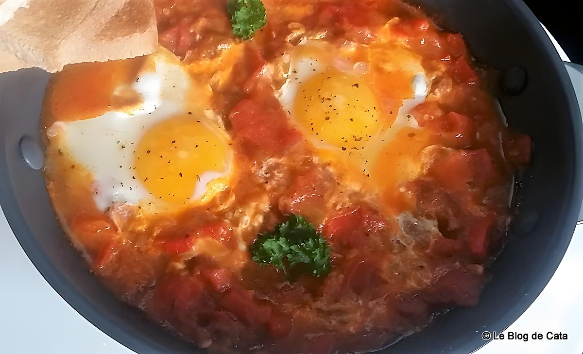 recette Ojja tunisienne {Oeufs à la sauce tomate}