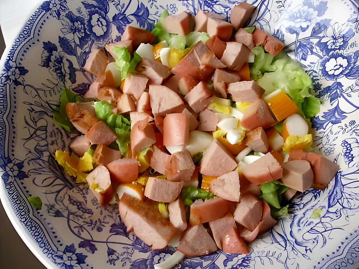 recette SALADE CHAUD ET FROID