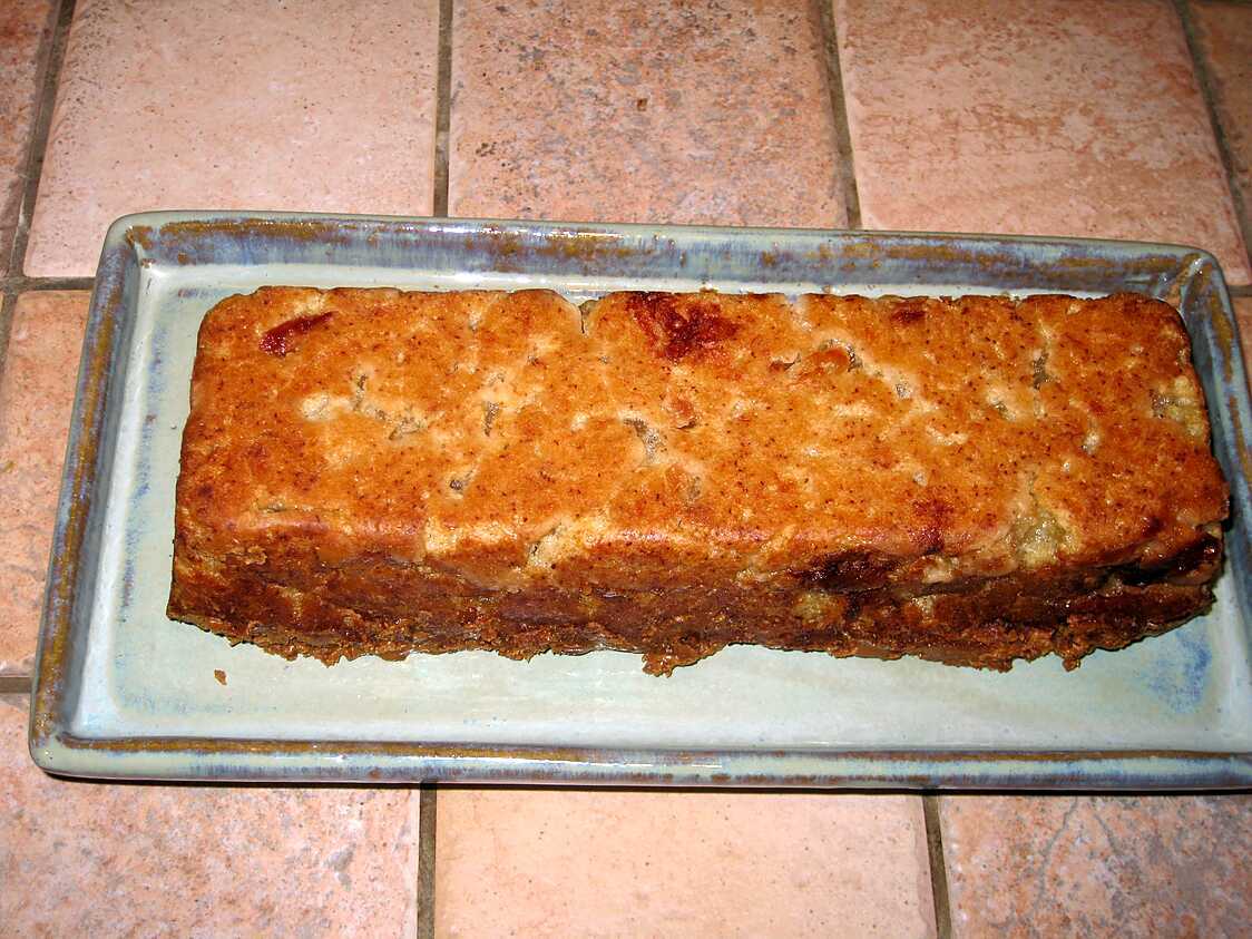 Recette de Cake à la compote de pommes et au spéculoos (sans oeuf)