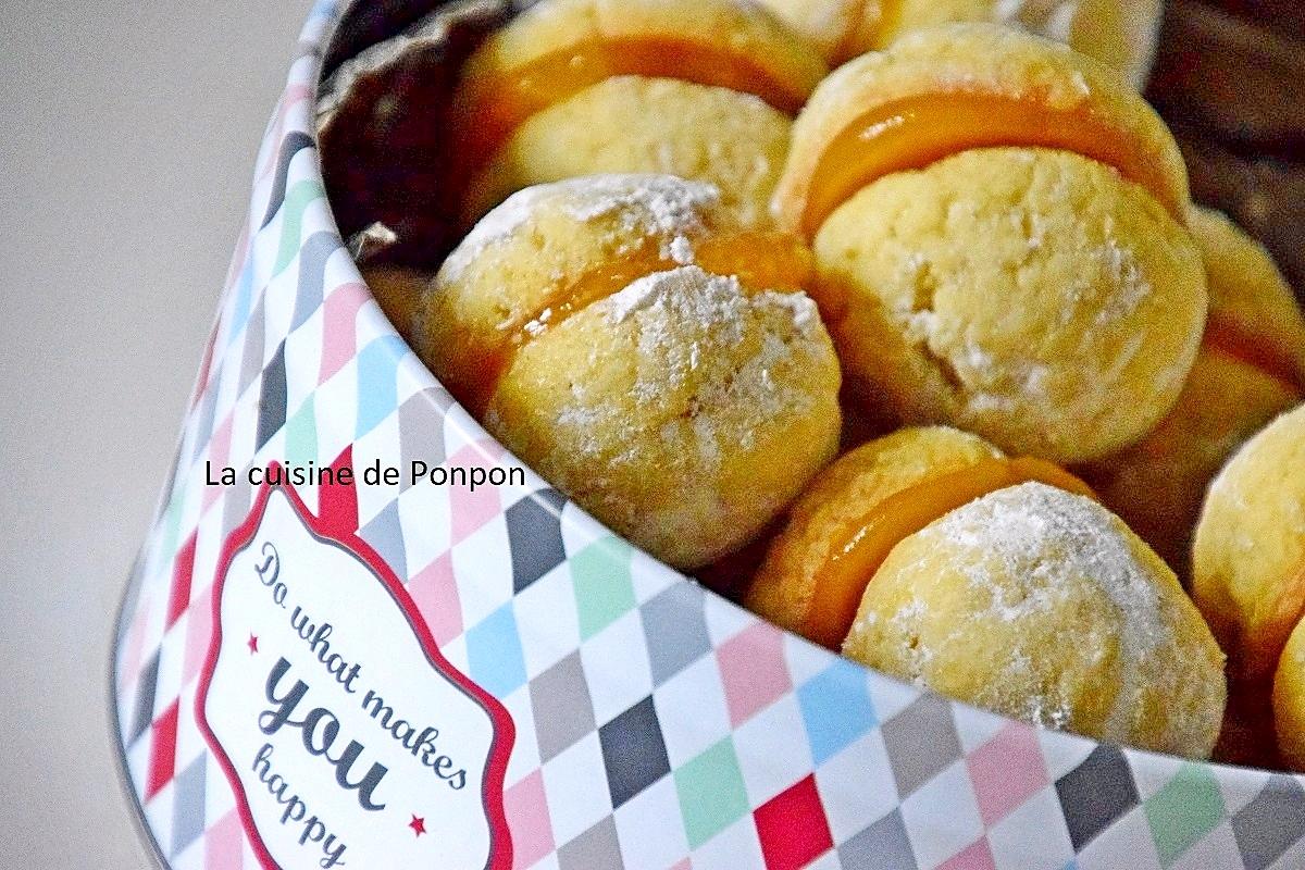 recette Biscuit au beurre garni de lemon curd