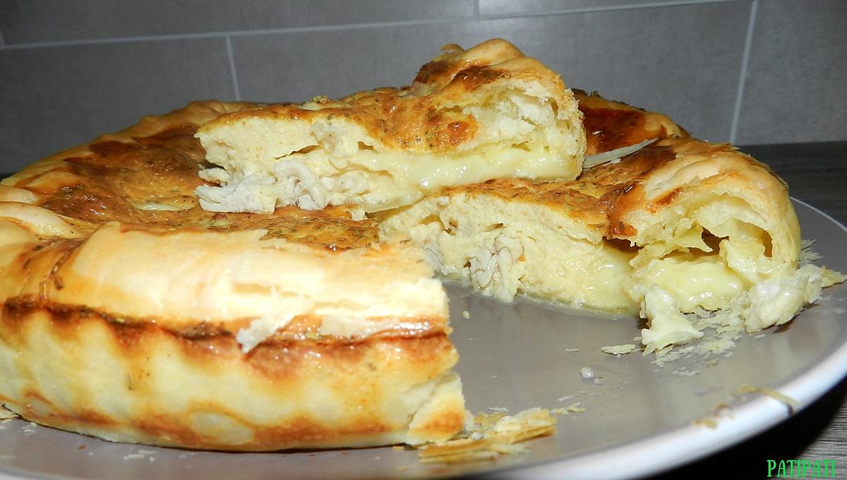 recette Gâteau à la pâte feuilletée fourrée au camembert