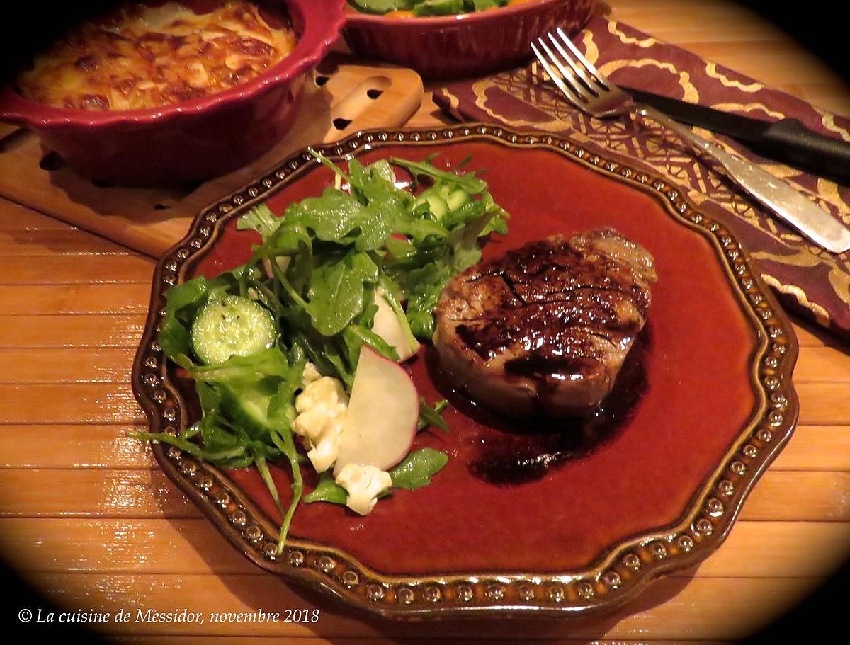 recette Filet de boeuf poêlé, sauce exquise +