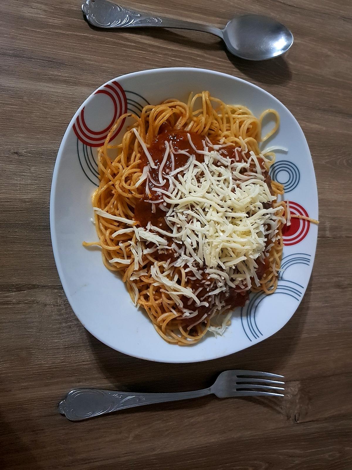 recette Spaghetti bolo spécial mimi