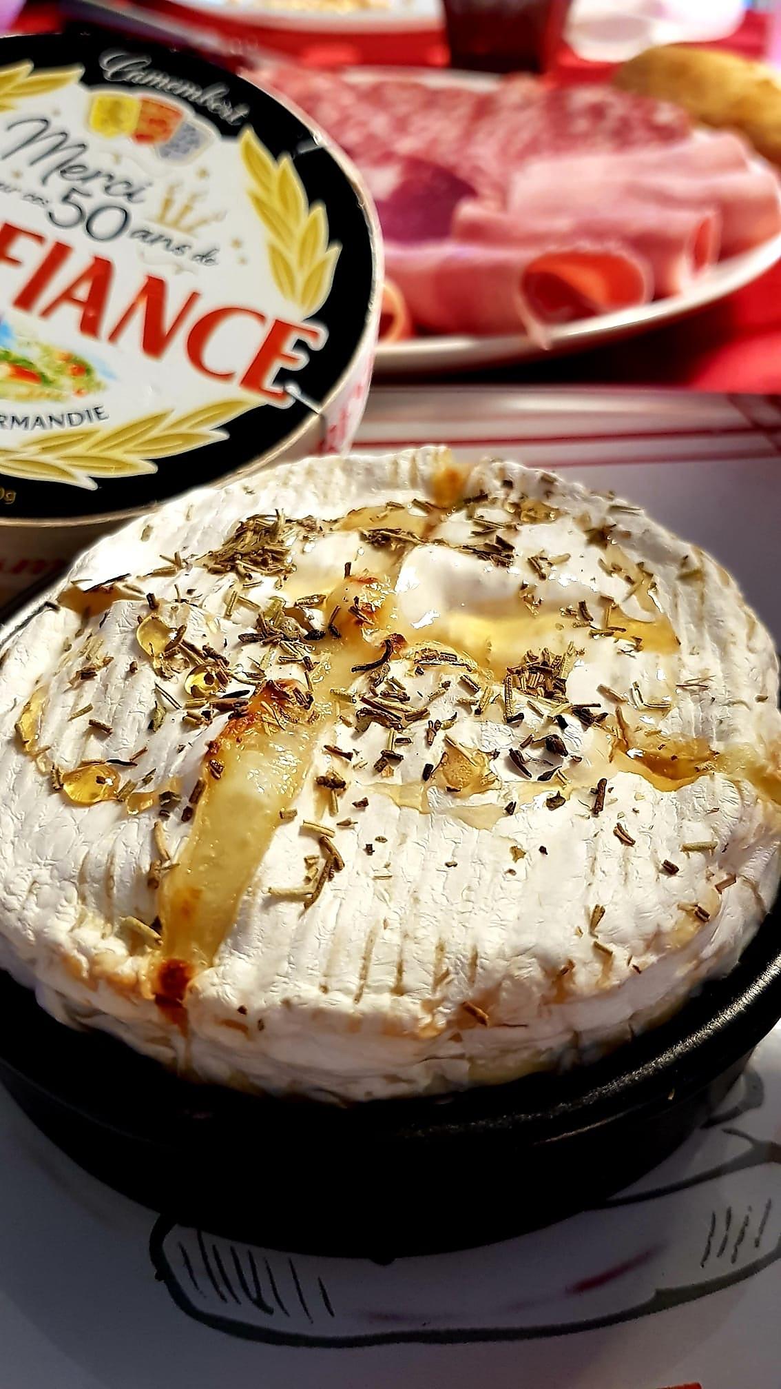 recette Camembert rôti au miel