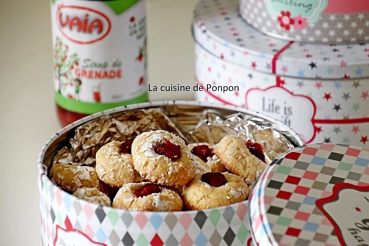 recette Amaretti au sirop de grenade et pointe de cranberry