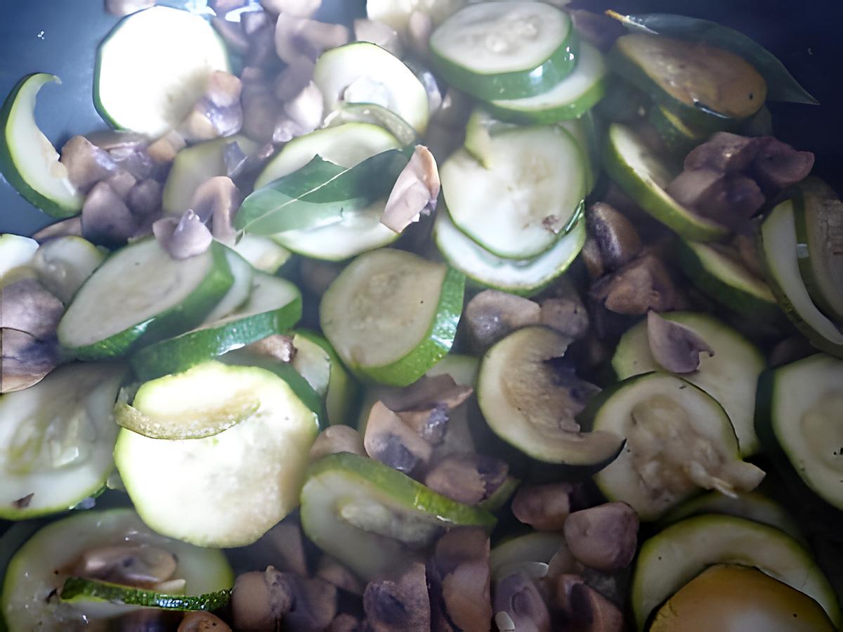 recette Champignons-courgettes à la provençale