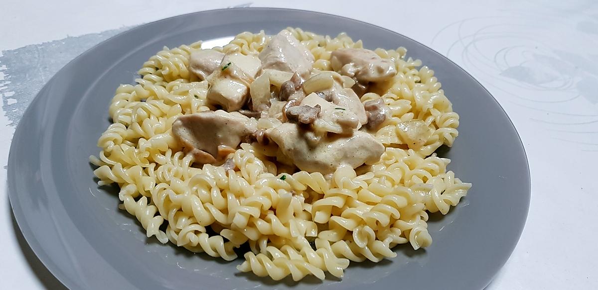 recette Poulet à la crème de moutarde