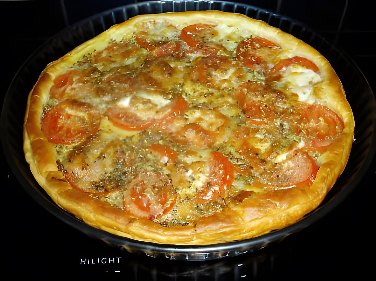 recette tarte salée  à la tomate