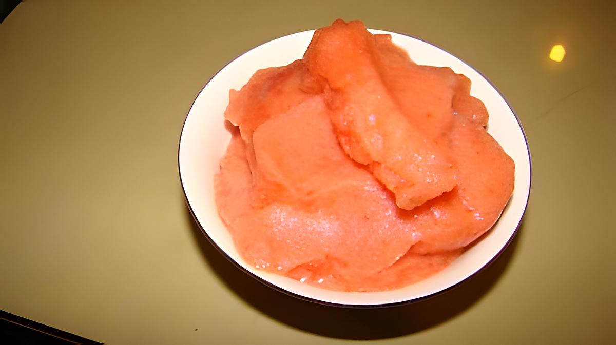 recette Sorbet à la fraise