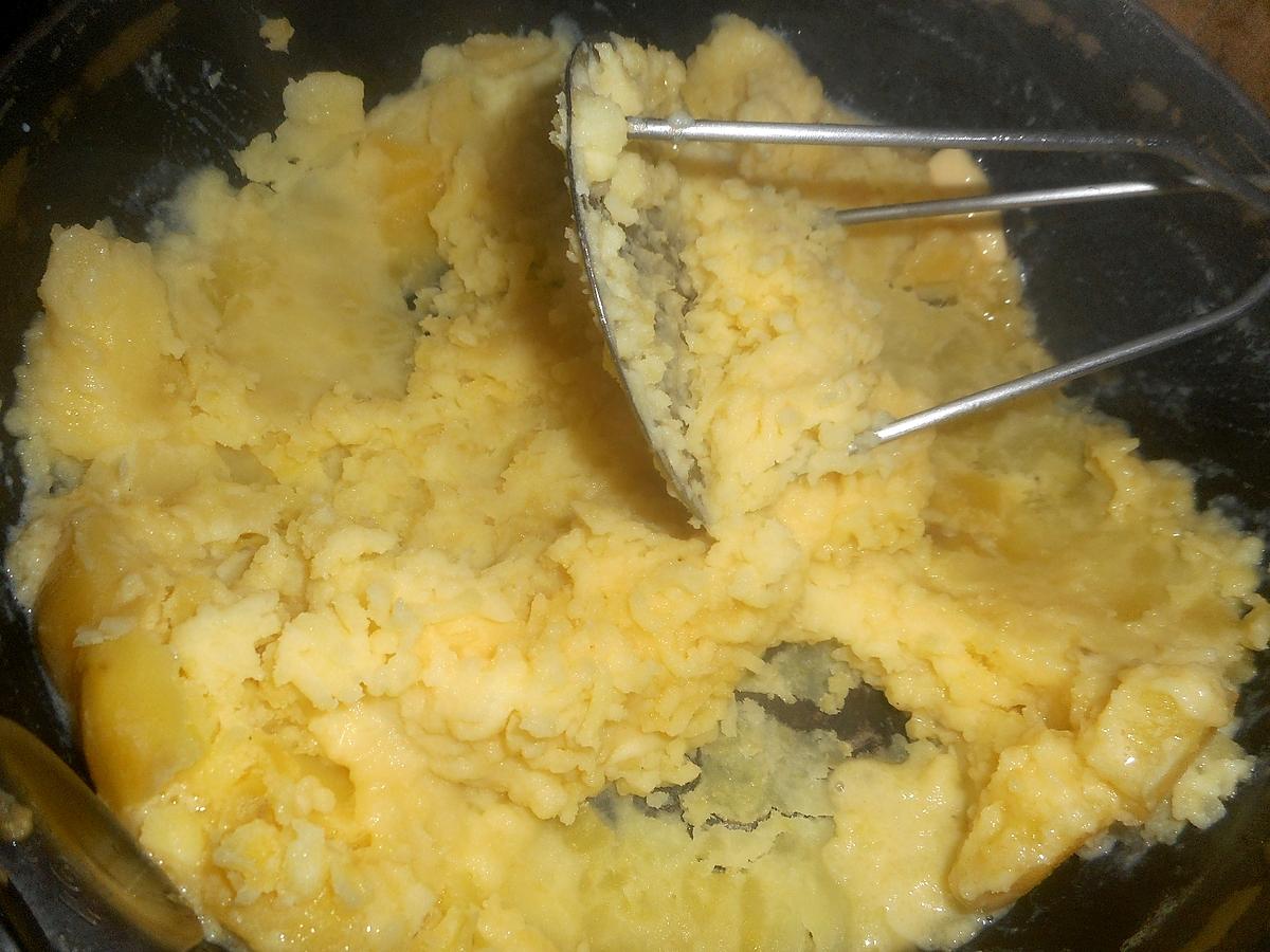 recette Saucisses de montbéliard purée au comté