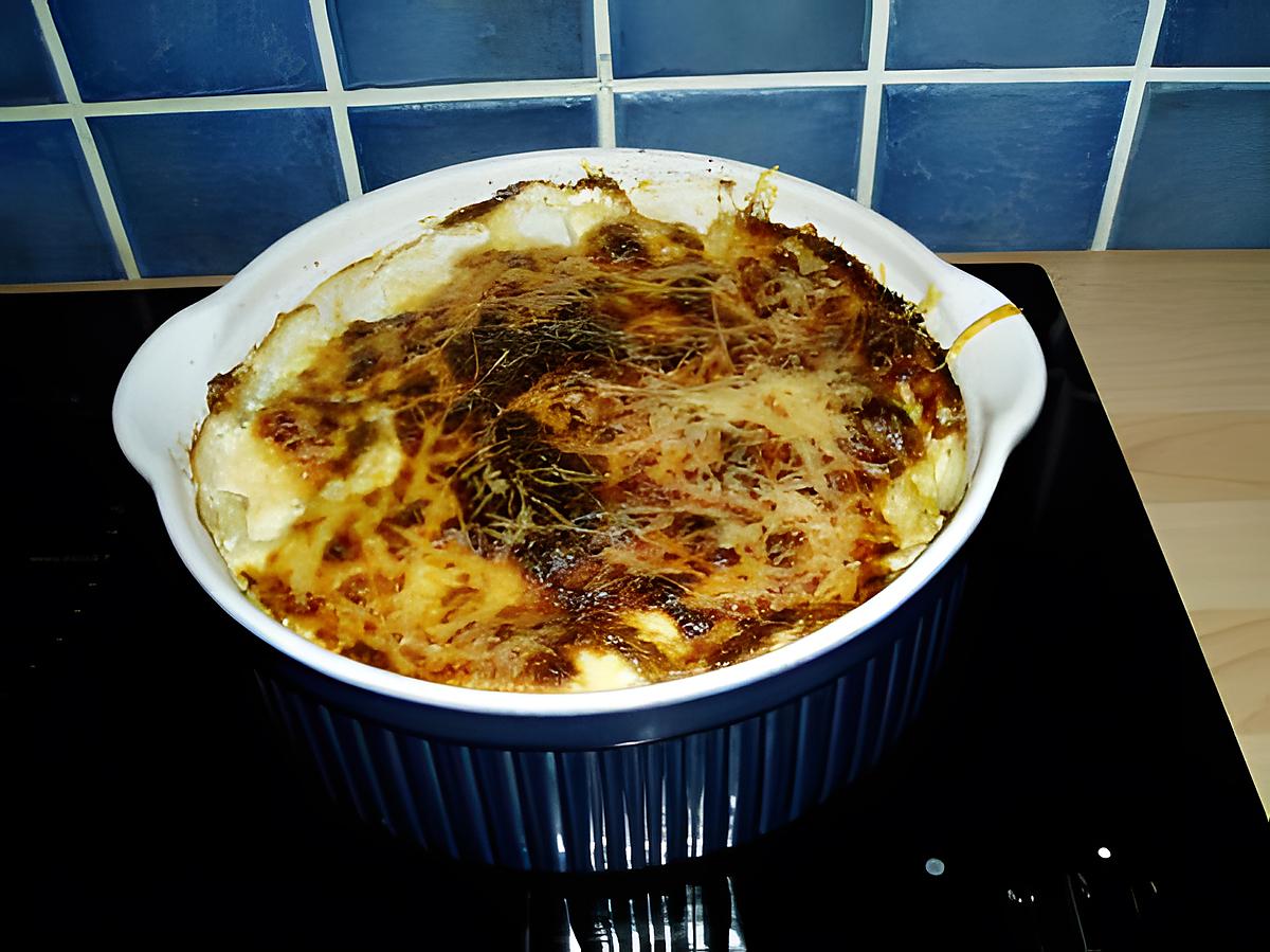 recette gratin de knaki avec pomme de terre et courgette