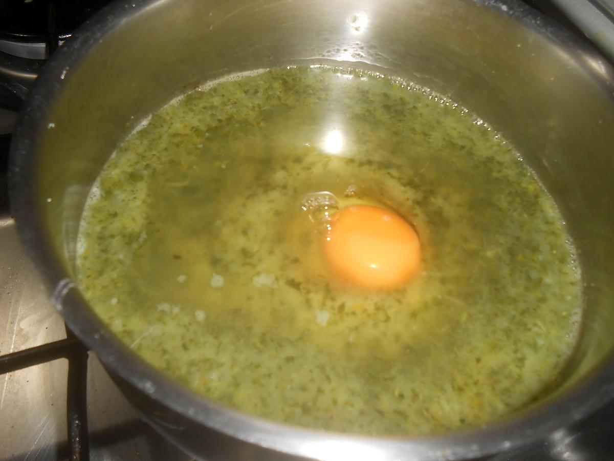 recette POTAGE AU CRESSON A L"OEUF