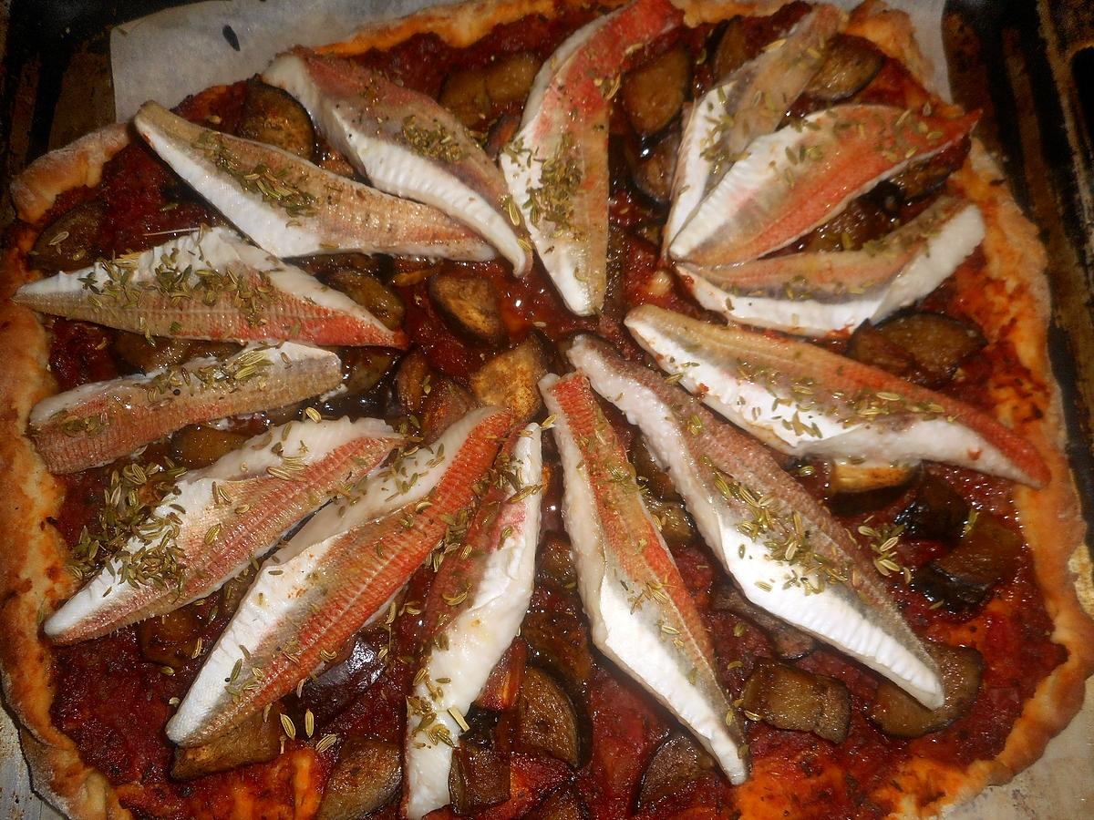 recette Pizza aux filets de rougets grondin