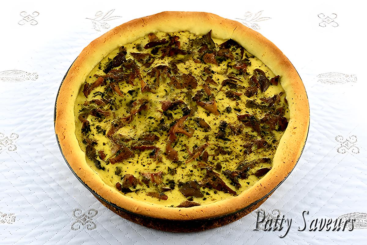 recette Quiche aux Chanterelles et Pleurotes