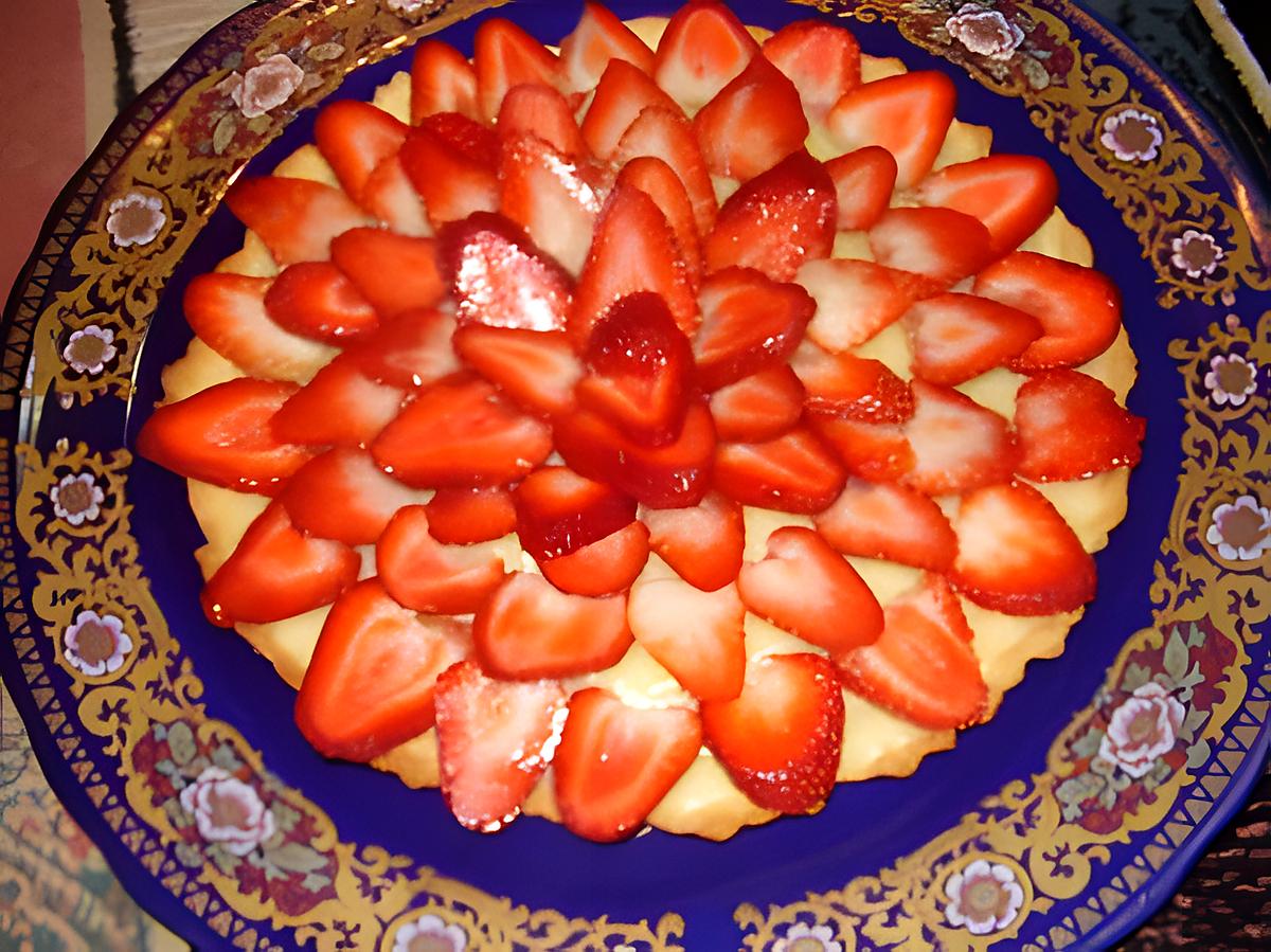 recette tarte aux fraises