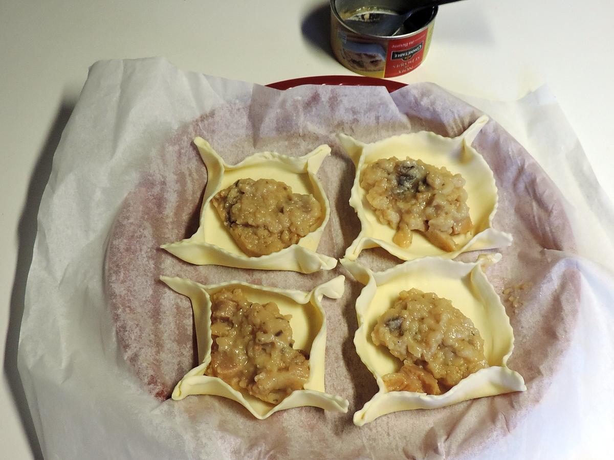 recette Feuilleté de noix de Saint Jacques cuisinées au beurre