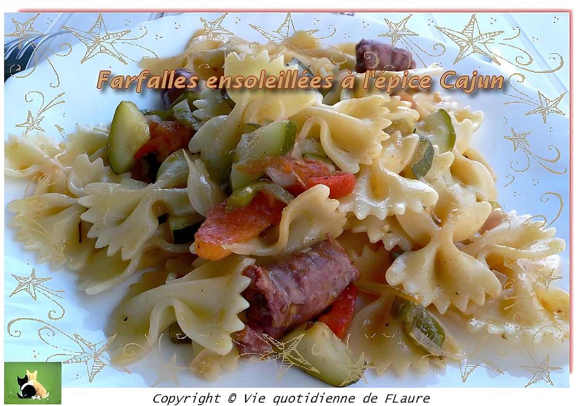 recette Farfalles ensoleillées à l'épice Cajun