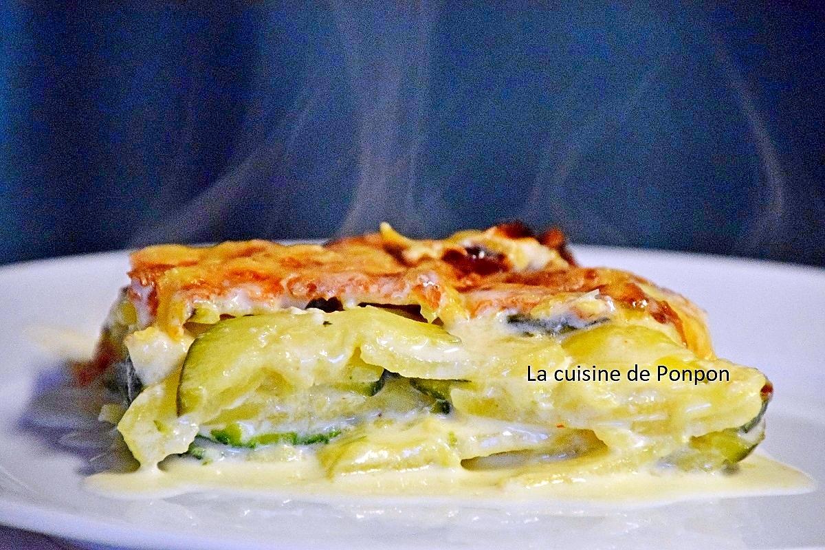 recette Gratin dauphinois et ses courgettes, plat végétarien