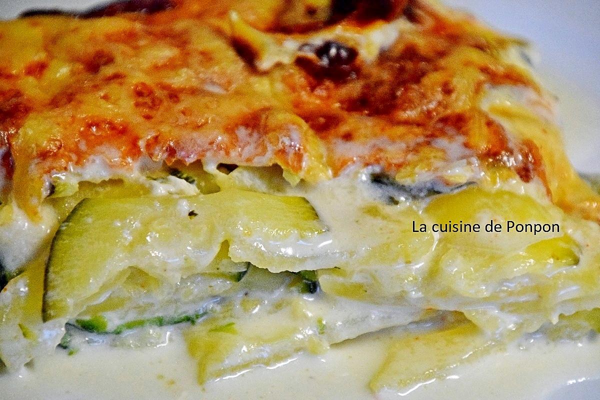 recette Gratin dauphinois et ses courgettes, plat végétarien