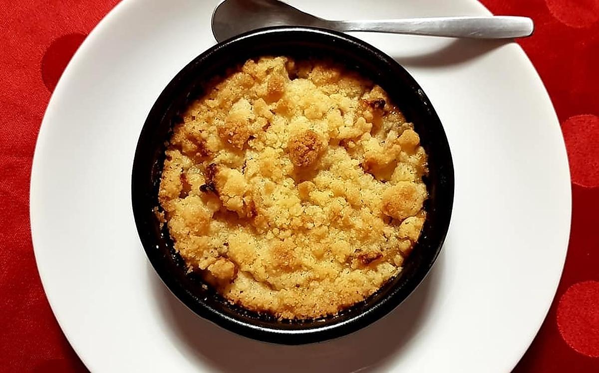 recette Crumble pomme/cannelle