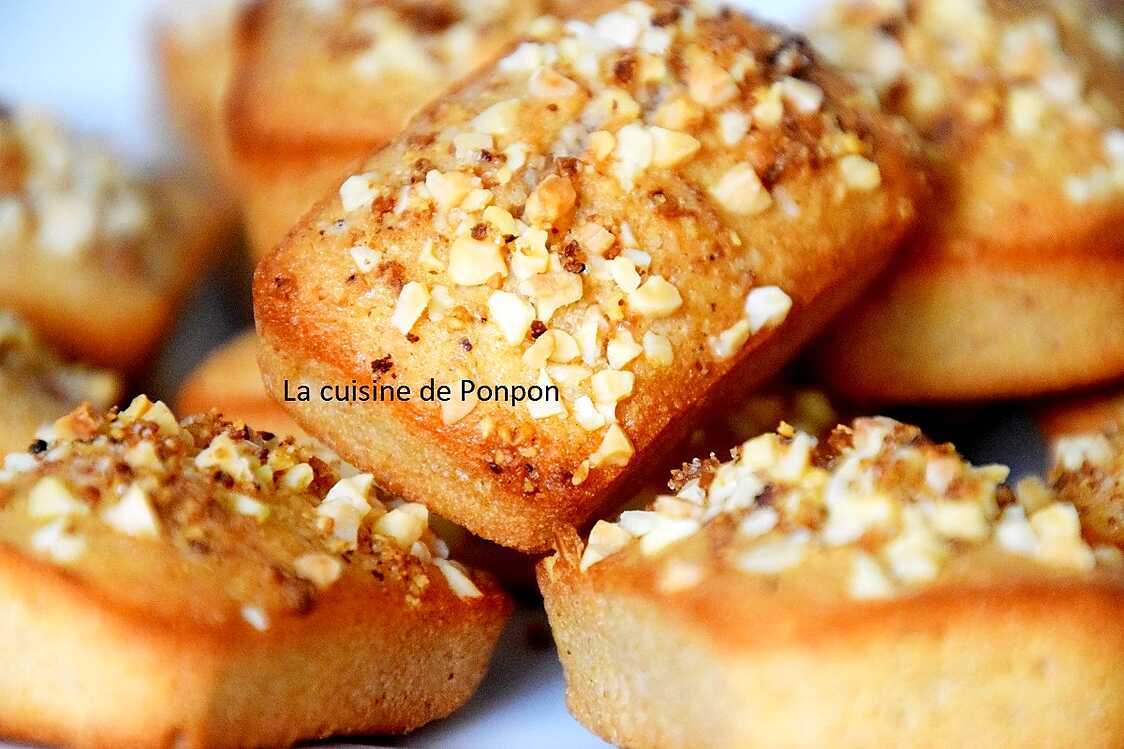 Recette de Financier à la crème de marron aux éclats de châtaignes