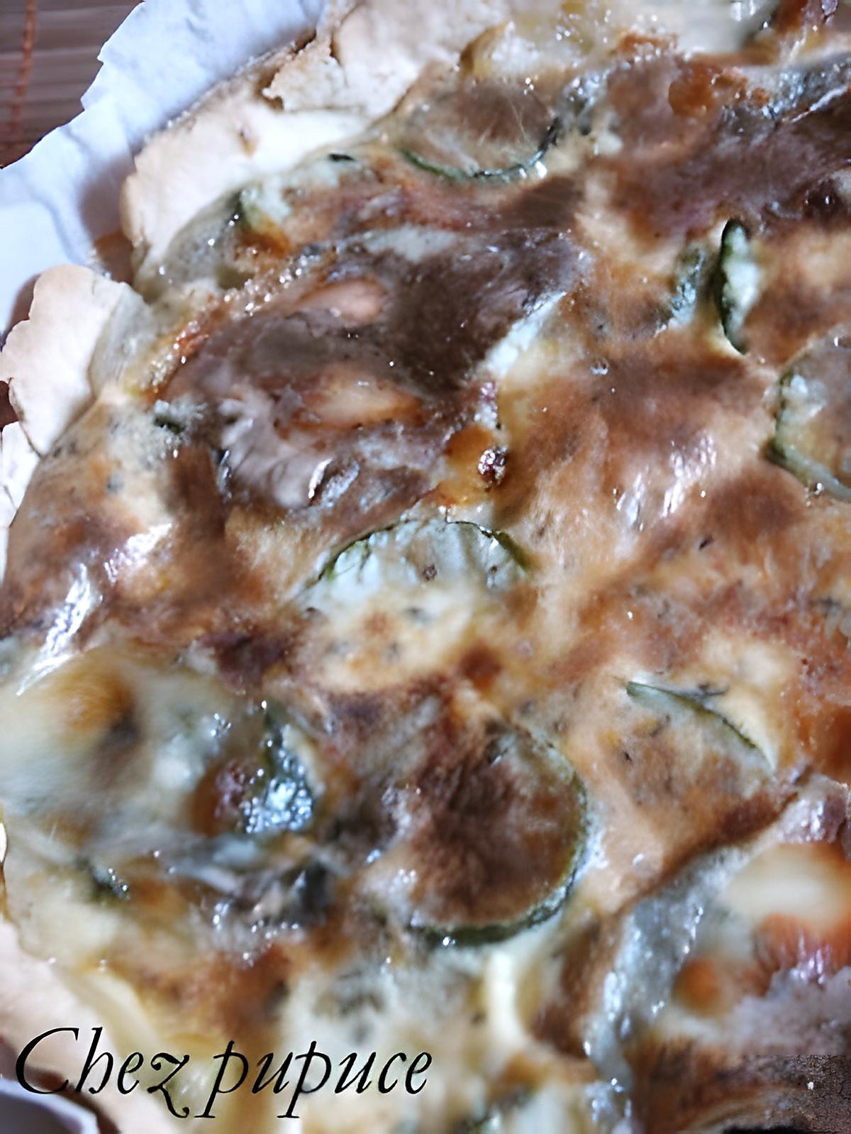 recette Tarte chèvre & courgette