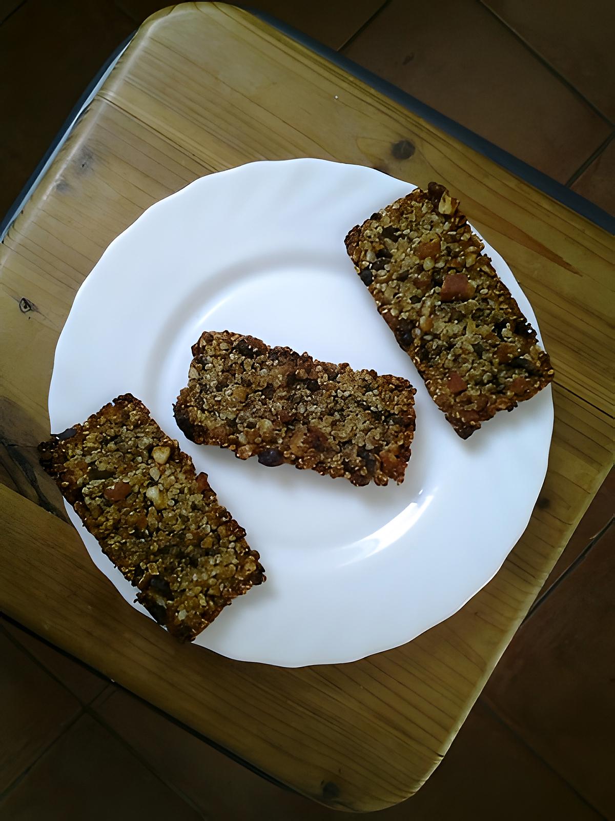 recette Barre de céréales :avec flocons d'avoine.