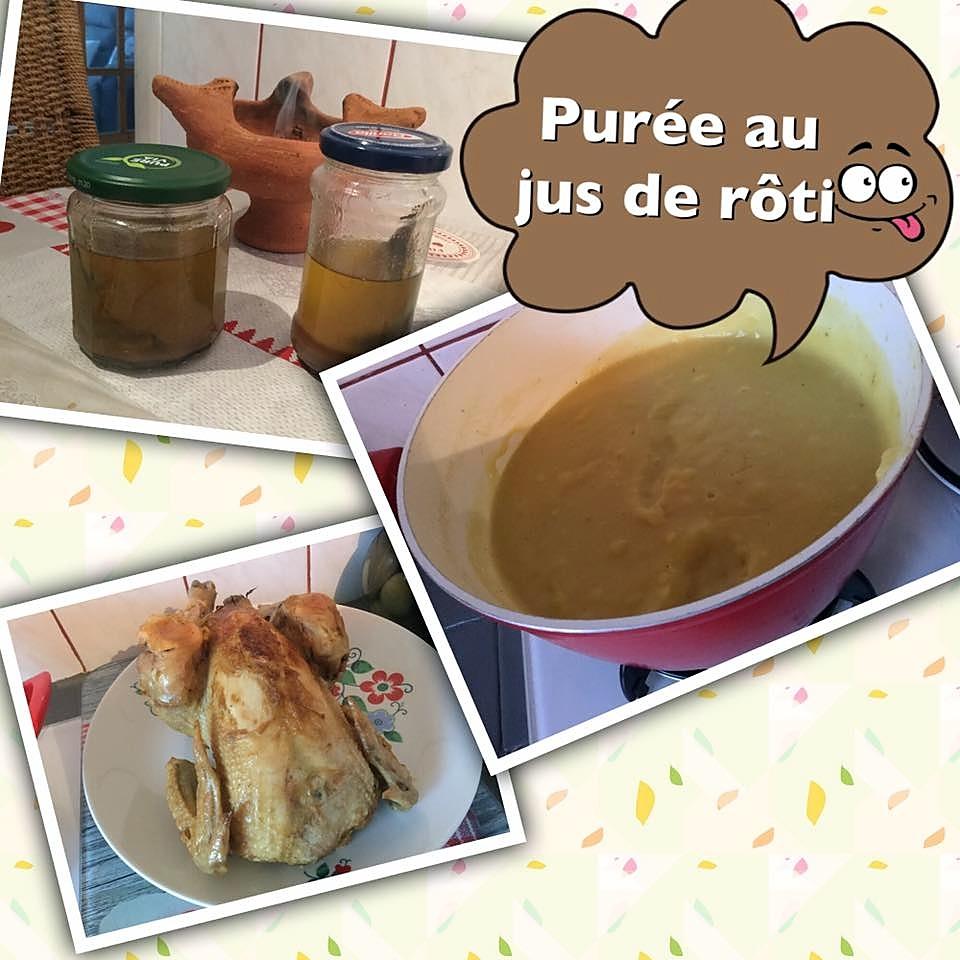 recette PURÉE AU JUS DE RÔTI