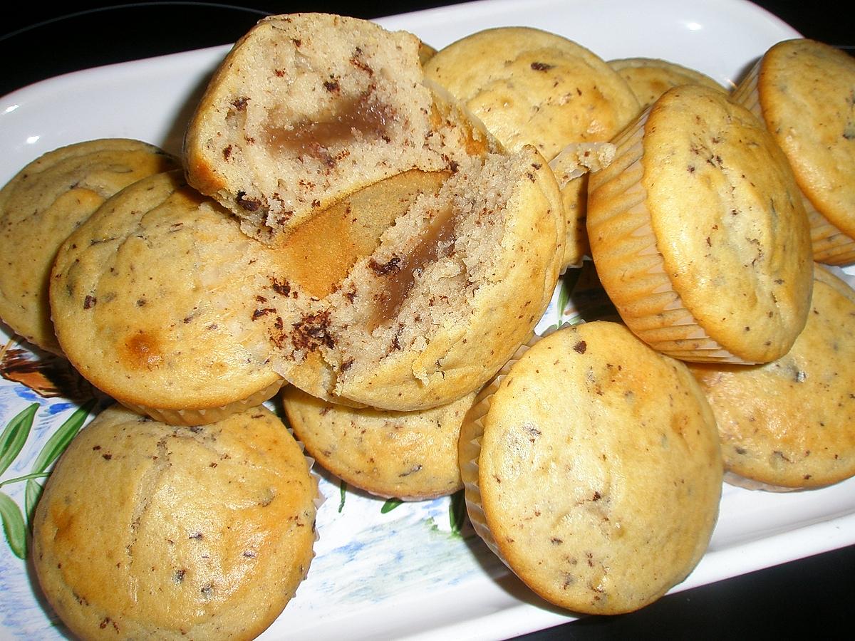 recette Muffins à la crème de marron et chocolat