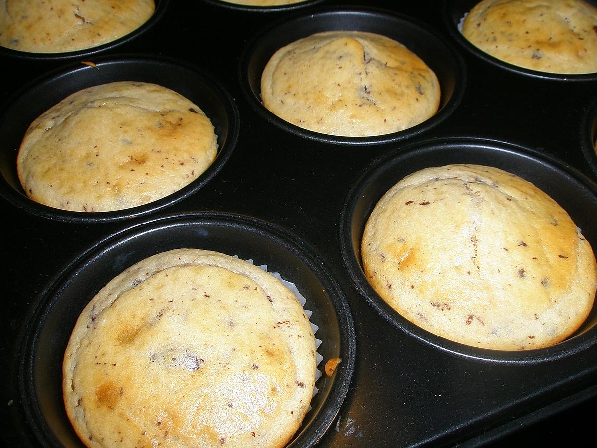 recette Muffins à la crème de marron et chocolat