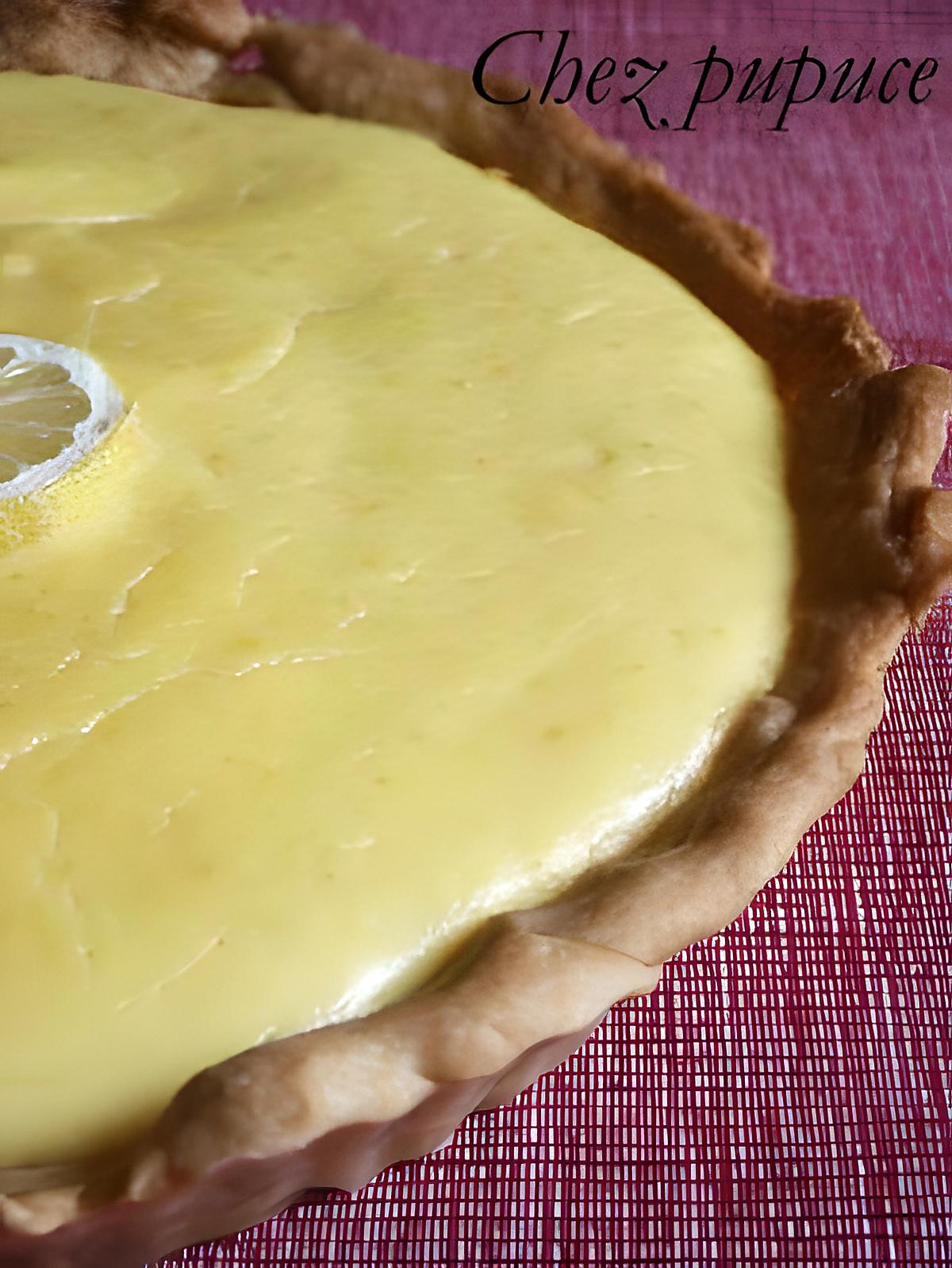 recette Tarte au citron