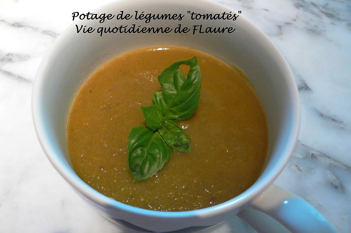 recette Potage de légumes "tomatés"