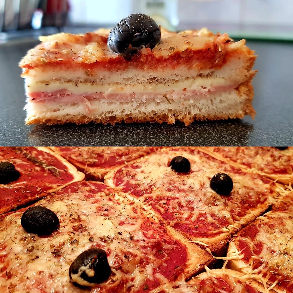 recette croque pizza