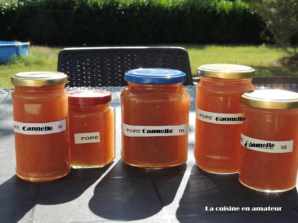 recette Confiture de poires à la cannelle