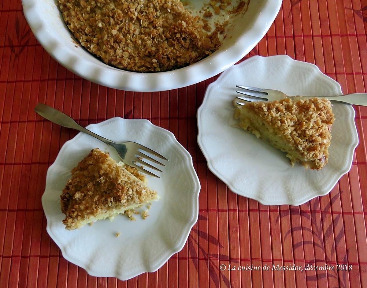 recette Tarte-croustade aux pommes et au chocolat blanc +