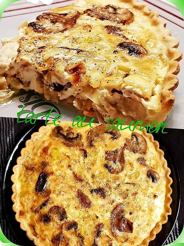 recette Quiche au saumon