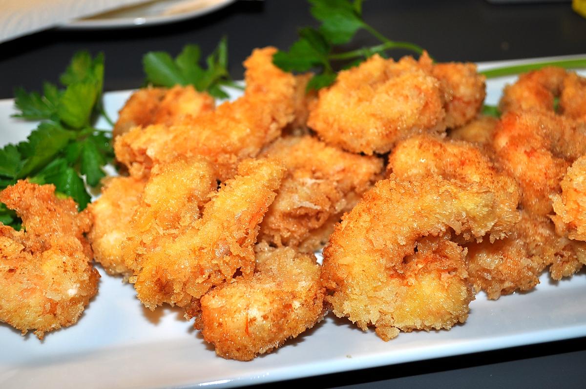 recette Crevettes  Pannées  au Panko